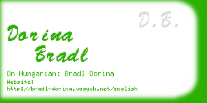 dorina bradl business card